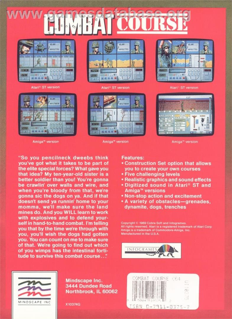 Action Service - Commodore 64 - Artwork - Box Back